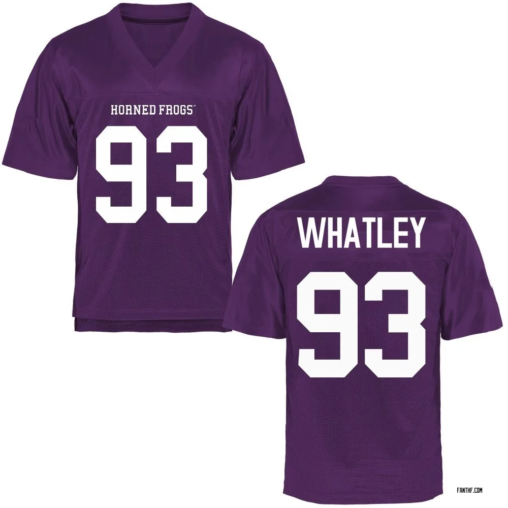 Men's Game Brody Whatley TCU Horned Frogs Football College Jersey - Purple