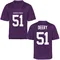 Men's Game Coltin Deery TCU Horned Frogs Football College Jersey - Purple