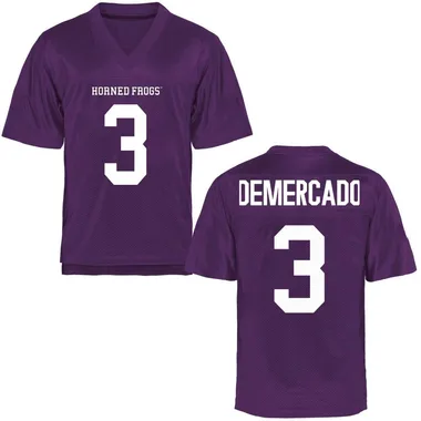 Men's Game Emari Demercado TCU Horned Frogs Football College Jersey - Purple