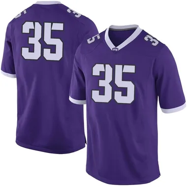 Men's Limited Colton Dobson TCU Horned Frogs Football College Jersey - Purple