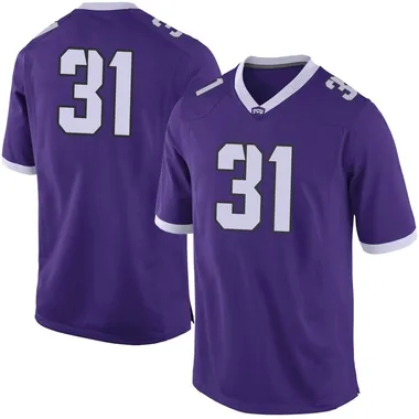Men's Limited Jake Milliman TCU Horned Frogs Football College Jersey - Purple