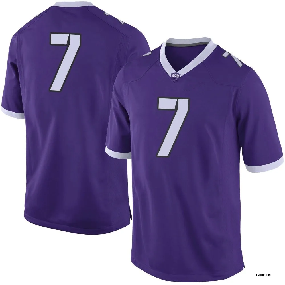 Men's Limited Jordan Dwyer TCU Horned Frogs Football College Jersey - Purple