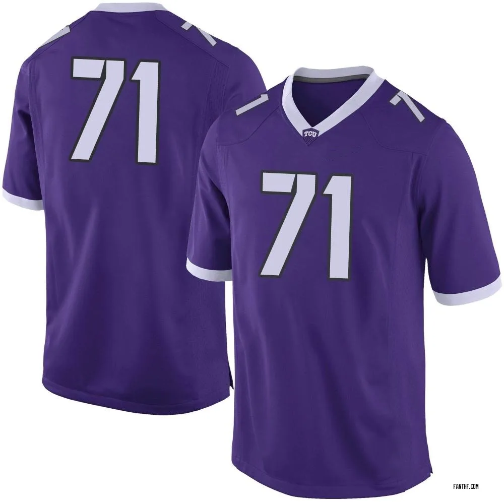 Men's Limited Mike Nichols TCU Horned Frogs Football College Jersey - Purple