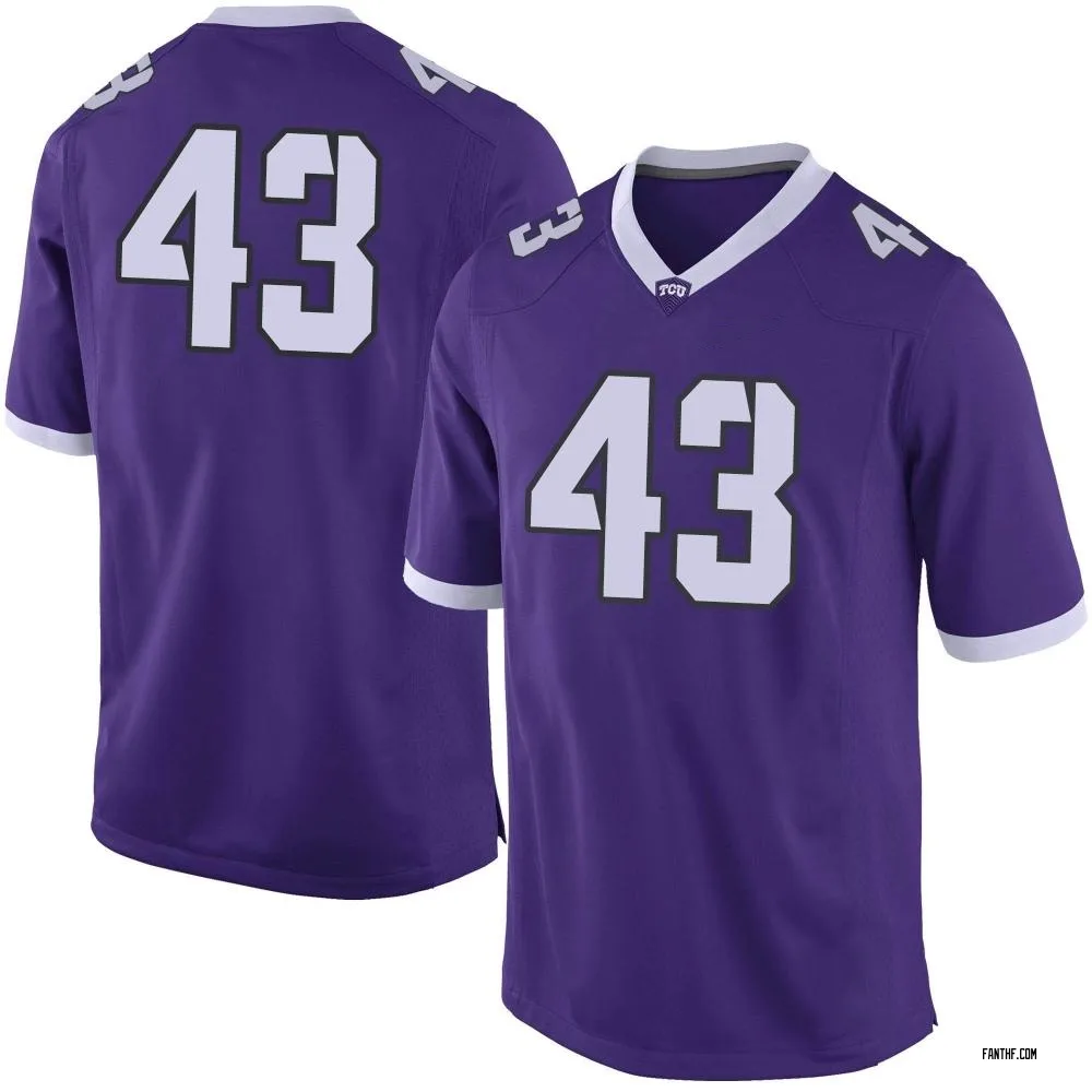 Men's Limited Ty Witte TCU Horned Frogs Football College Jersey - Purple