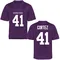 Men's Replica Caleb Cortez TCU Horned Frogs Football College Jersey - Purple