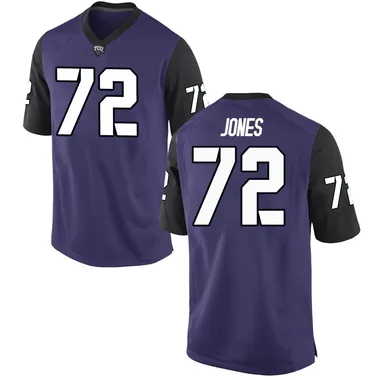 Men's Replica Jackson Jones TCU Horned Frogs Football College Jersey - Purple