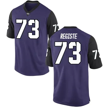 Men's Replica Kilian Registe TCU Horned Frogs Football College Jersey - Purple