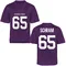 Men's Replica Logan Schram TCU Horned Frogs Football College Jersey - Purple