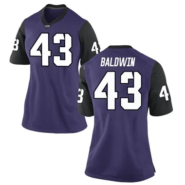 Women's Game Blake Baldwin TCU Horned Frogs Football College Jersey - Purple