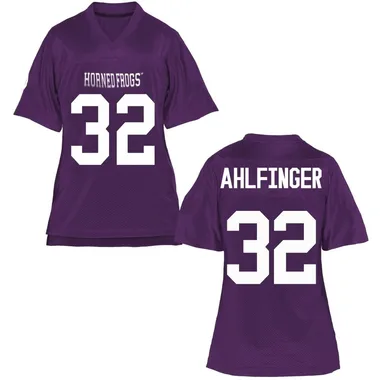 Women's Game Brant Ahlfinger TCU Horned Frogs Football College Jersey - Purple