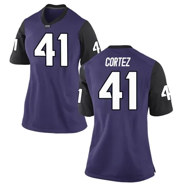 Women's Game Caleb Cortez TCU Horned Frogs Football College Jersey - Purple