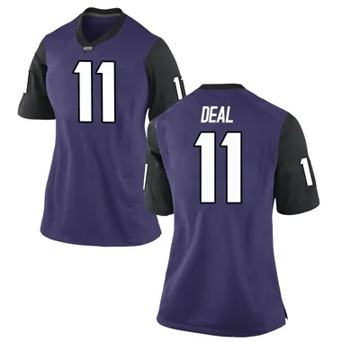 Women's Game Devean Deal TCU Horned Frogs Football College Jersey - Purple