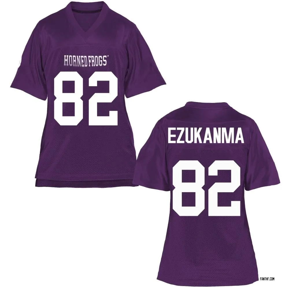 Women's Game Dozie Ezukanma TCU Horned Frogs Football College Jersey - Purple