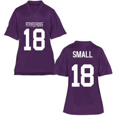 Women's Game Ed Small TCU Horned Frogs Football College Jersey - Purple