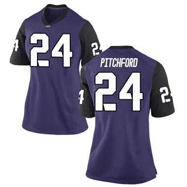 Women's Game Joe Pitchford TCU Horned Frogs Football College Jersey - Purple