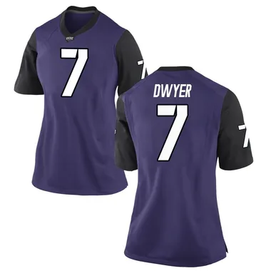 Women's Game Jordan Dwyer TCU Horned Frogs Football College Jersey - Purple