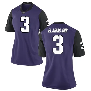 Women's Game Kaleb Elarms-Orr TCU Horned Frogs Football College Jersey - Purple