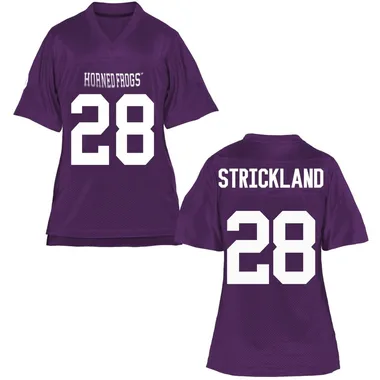 Women's Game Micah Strickland TCU Horned Frogs Football College Jersey - Purple