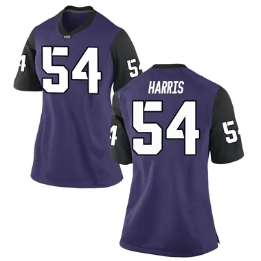 Women's Game Quinton Harris TCU Horned Frogs Football College Jersey - Purple