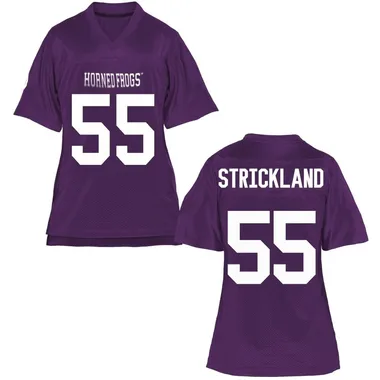 Women's Game Remington Strickland TCU Horned Frogs Football College Jersey - Purple