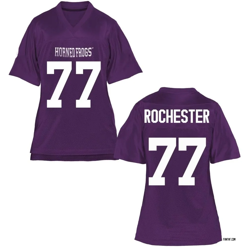 Women's Game Robby Rochester TCU Horned Frogs Football College Jersey - Purple