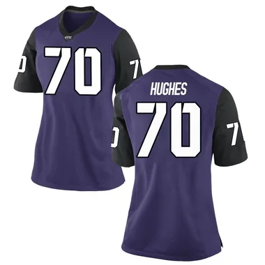 Women's Game Ryan Hughes TCU Horned Frogs Football College Jersey - Purple