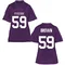 Women's Game Tico Brown TCU Horned Frogs Football College Jersey - Purple