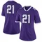 Women's Limited Bud Clark TCU Horned Frogs Football College Jersey - Purple