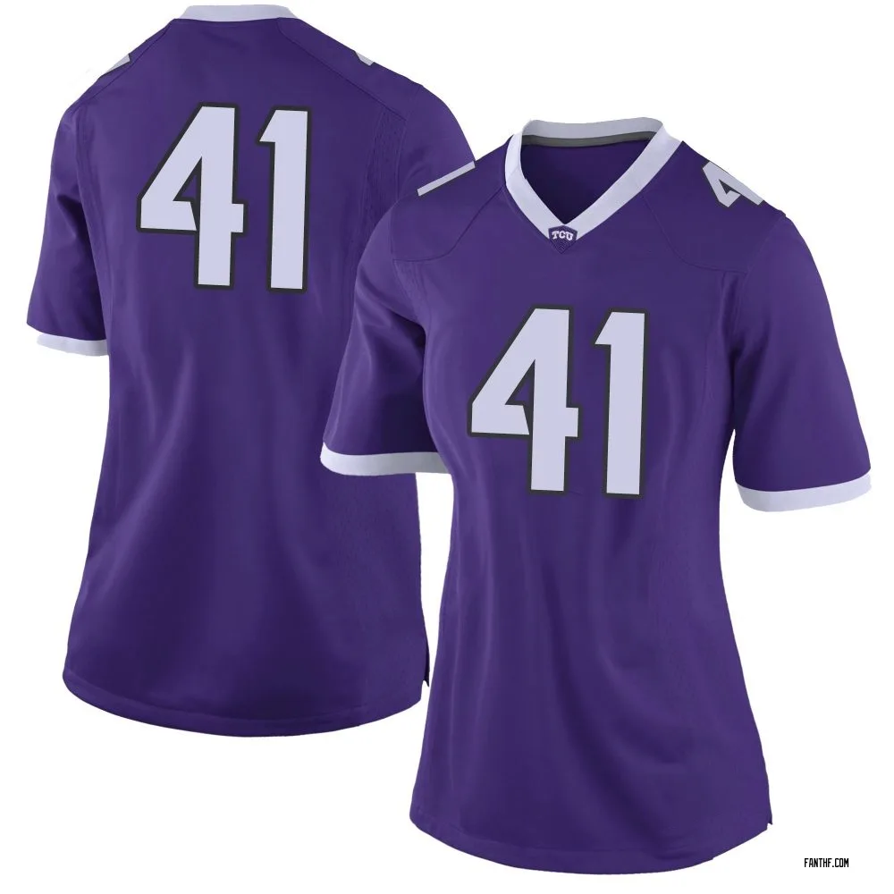 Women's Limited Sam Bisesi TCU Horned Frogs Football College Jersey - Purple
