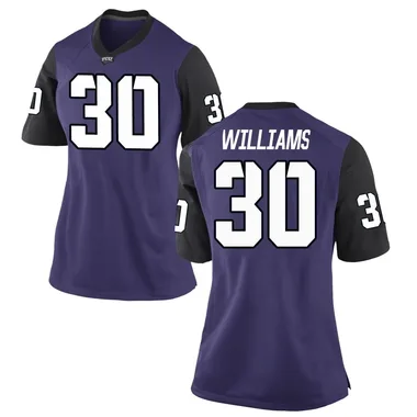 Women's Replica Anthony Williams TCU Horned Frogs Football College Jersey - Purple