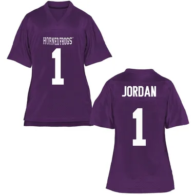 Women's Replica Austin Jordan TCU Horned Frogs Football College Jersey - Purple