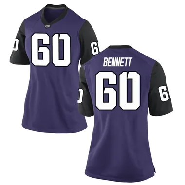 Women's Replica Cade Bennett TCU Horned Frogs Football College Jersey - Purple