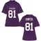 Women's Replica Chase Curtis TCU Horned Frogs Football College Jersey - Purple