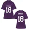 Women's Replica Ed Small TCU Horned Frogs Football College Jersey - Purple