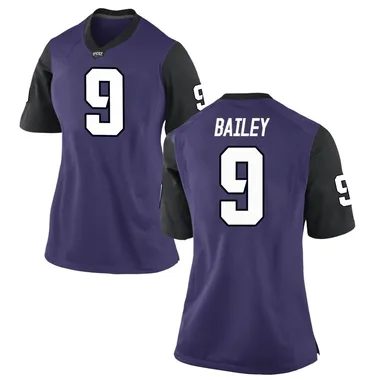 Women's Replica Emani Bailey TCU Horned Frogs Football College Jersey - Purple