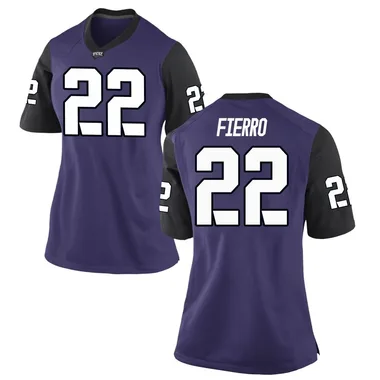 Women's Replica Fletcher Fierro TCU Horned Frogs Football College Jersey - Purple