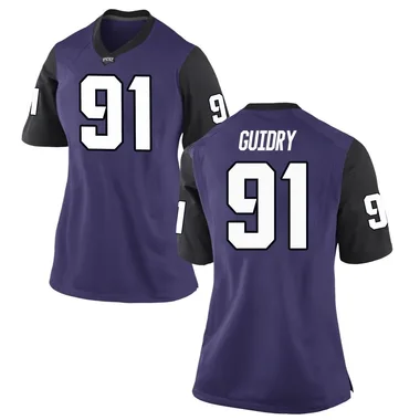 Women's Replica Floyd Guidry TCU Horned Frogs Football College Jersey - Purple