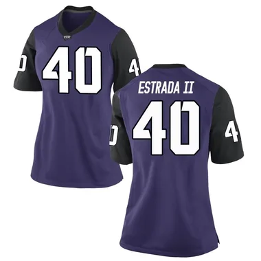 Women's Replica Franklin Estrada II TCU Horned Frogs Football College Jersey - Purple