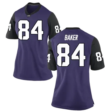 Women's Replica Gekyle Baker TCU Horned Frogs Football College Jersey - Purple