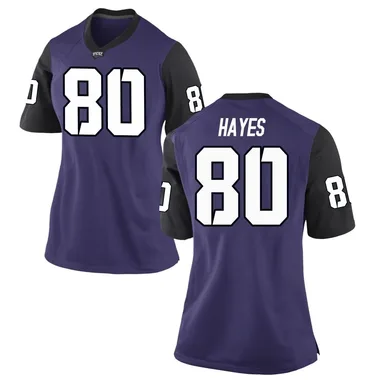 Women's Replica Jacobe Hayes TCU Horned Frogs Football College Jersey - Purple
