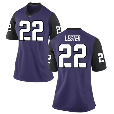 Women's Replica Jordan Lester TCU Horned Frogs Football College Jersey - Purple