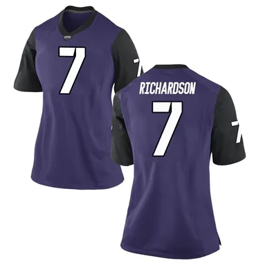 Women's Replica JP Richardson TCU Horned Frogs Football College Jersey - Purple