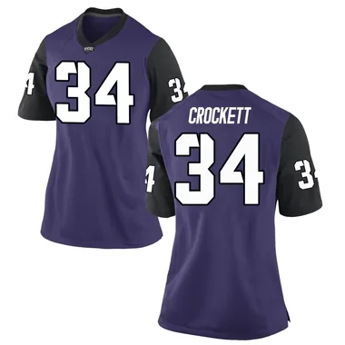 Women's Replica Judson Crockett TCU Horned Frogs Football College Jersey - Purple