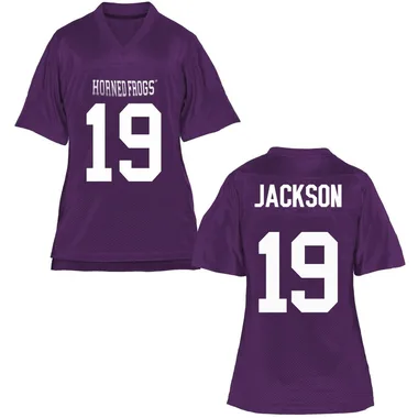 Women's Replica Kylin Jackson TCU Horned Frogs Football College Jersey - Purple
