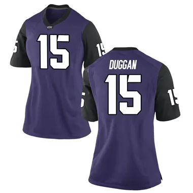 Women's Replica Max Duggan TCU Horned Frogs Football College Jersey - Purple
