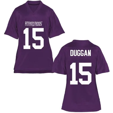Women's Replica Max Duggan TCU Horned Frogs Football College Jersey - Purple