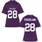 Women's Replica Micah Strickland TCU Horned Frogs Football College Jersey - Purple