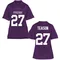 Women's Replica Michael Teason TCU Horned Frogs Football College Jersey - Purple