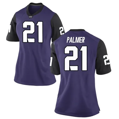 Women's Replica Nate Palmer TCU Horned Frogs Football College Jersey - Purple