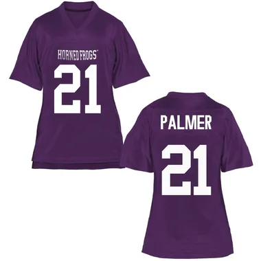 Women's Replica Nate Palmer TCU Horned Frogs Football College Jersey - Purple